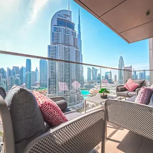 Easygo - Upgraded 2bdr In Blvd Point With Burj Khalifa View شقة